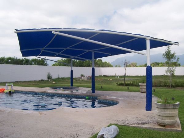 مظلات PVC كورية للمسابح العامة والخاصة.